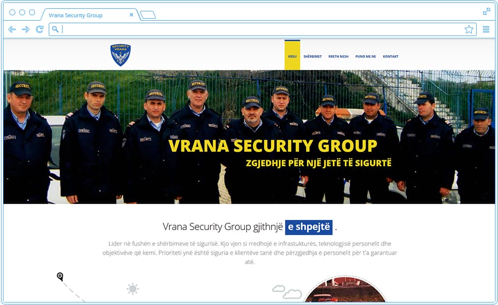 Vrana Security Group Webmotion Agency Portfolio